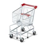 METAL SHOPPING TROLLEY