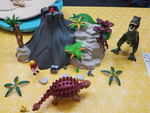 PLAYMOBIL DINOSAUR/VOLCANO SET