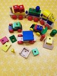 WOODEN STACKING TRAIN/BLOCKS