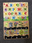  ALPHABET & NUMBER KNOB PUZZLES
