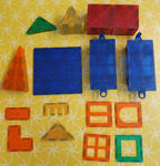 MAGNETIC TILES WITH CAR SET