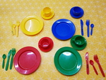 24 PIECE PLASTIC TEA SET