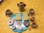 WOODEN Afternoon TEA SET