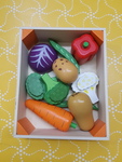 Wooden Vegetable Crate Set