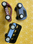 Set of 3 Wooden Cars
