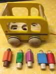 Wooden Shapes Bus