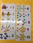 1-10 Numbers Addition Matching Cards