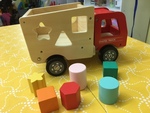 Wooden shape truck sorter