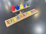Chunky Puzzle & Pegboard - Numbers, Colours, Shapes 