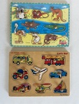 Knob Puzzles - Vehicles & Australian Animals