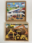 Tray Puzzles - Airport & Construction Site