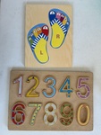 Inset Puzzles - Counting Toes & Numbers 