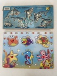 Peg Puzzles - Dolphins & Ocean Animals