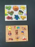 Peg Puzzles - Toys & Fruit