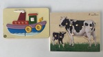 Inset Puzzles - Cows & Tugboat
