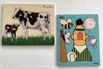 Inset Puzzles - Cows & Sesame Street Bert