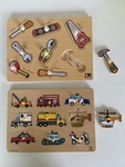 Peg Puzzles - Emergency Vehicles & Tools