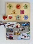 Peg Puzzles - Shapes & Big City Transport
