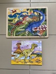 Tray Puzzles - Tyranosaurus & Dinosaurs 