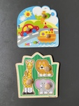 Jumbo Knob Puzzles - Jungle Animals & Transport 