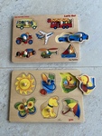 Knob Puzzles - Vehicles & Garden