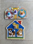 Jumbo Knob Puzzles - Pets & Safari Animals
