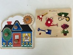 Jumbo Knob Puzzles - First Shapes & Garden Tools 