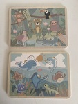 P2 022: Finger Gap Puzzles - Jungle Animals & Sea Animals 