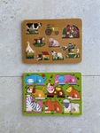 Knob Puzzles - Farm & Animal Halves