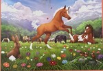 Jigsaw - Horses with Fuzzy Effect