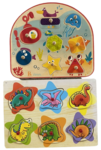 Peg Puzzles - Dinosaurs & Ocean