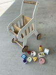 Wooden Shopping Cart 