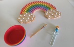 Montessori Rainbow Pegboard