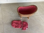 Wicker Dolls Cradle 