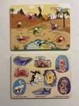 Peg Puzzles - Dinosaurs & Sea Life
