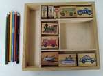 E2 027: Vehicles Rubber Stamp Set 