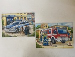 Set of 2 Jigsaws - Police and Firefighters