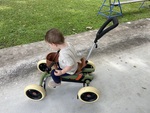 Green & Brown Convertible Four Wheeler