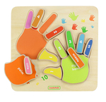 Fingers Counting Board Wooden Puzzle