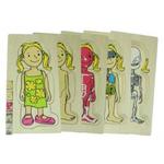 Discoveroo 5 Layered Wooden Puzzle - Girl Body