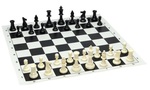 Tournament Chess Set with Roll Up Board
