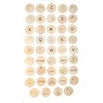 Auslan Sign Language Wooden Discs