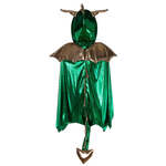 Green & Gold Dragon Cape, Size 5-6