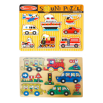 Vehicle  & Sound Peg Puzzles