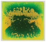 Sensory Liquid Floor Tile : Square - Green/Yellow
