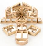 Natural spaces : Wooden mirror blocks