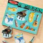 70: Musical instruments 8 piece peg puzzle with sound