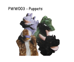 Puppets Bull, Dragon, Kookaburra, Goat