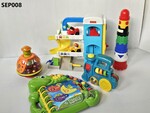 SEP008: + Car garage, Poppitoppy, stacker, book, push toy