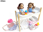 + Doll bunk bed, carrier and nappy bag